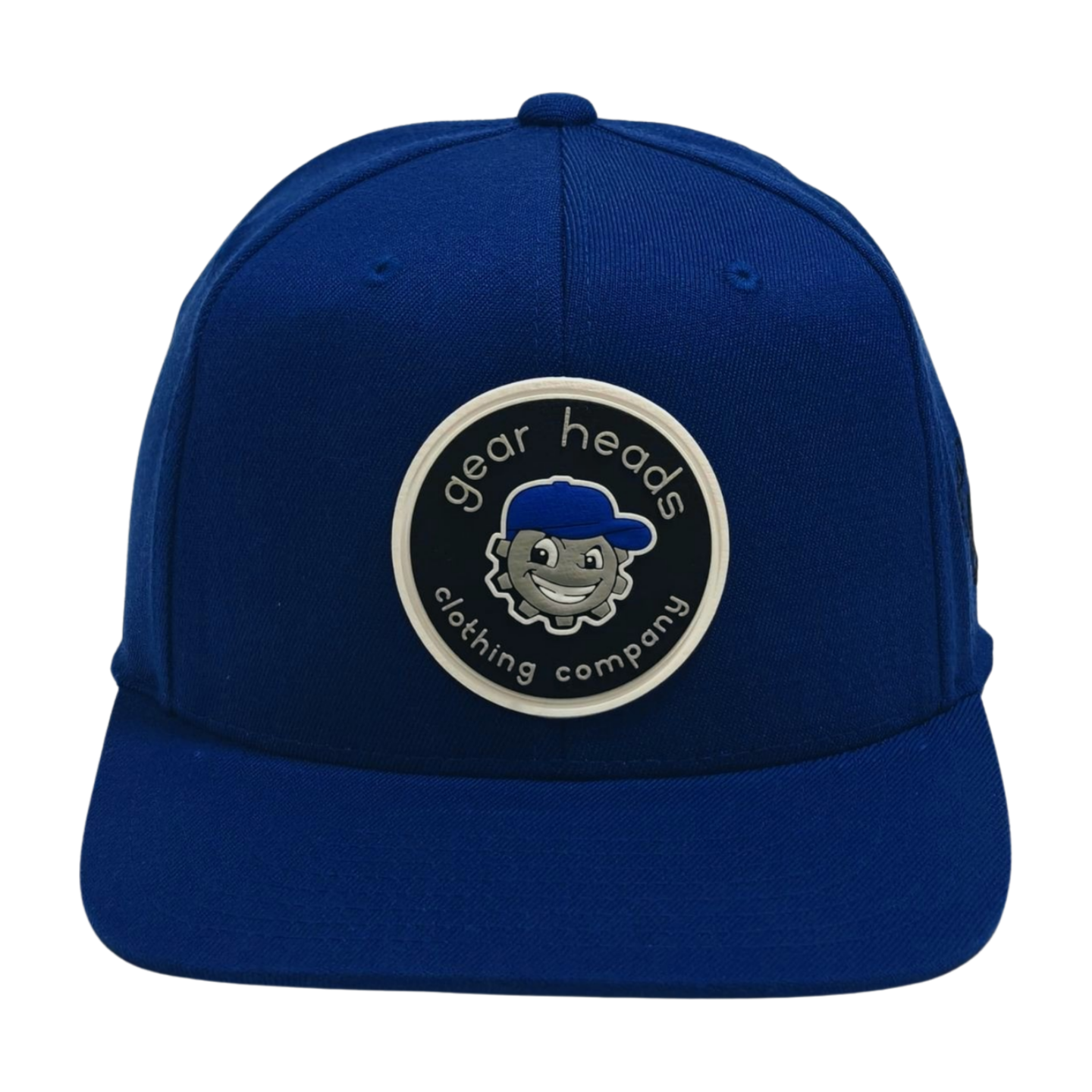 Blue Flat-Billed Gear Heads Snapback