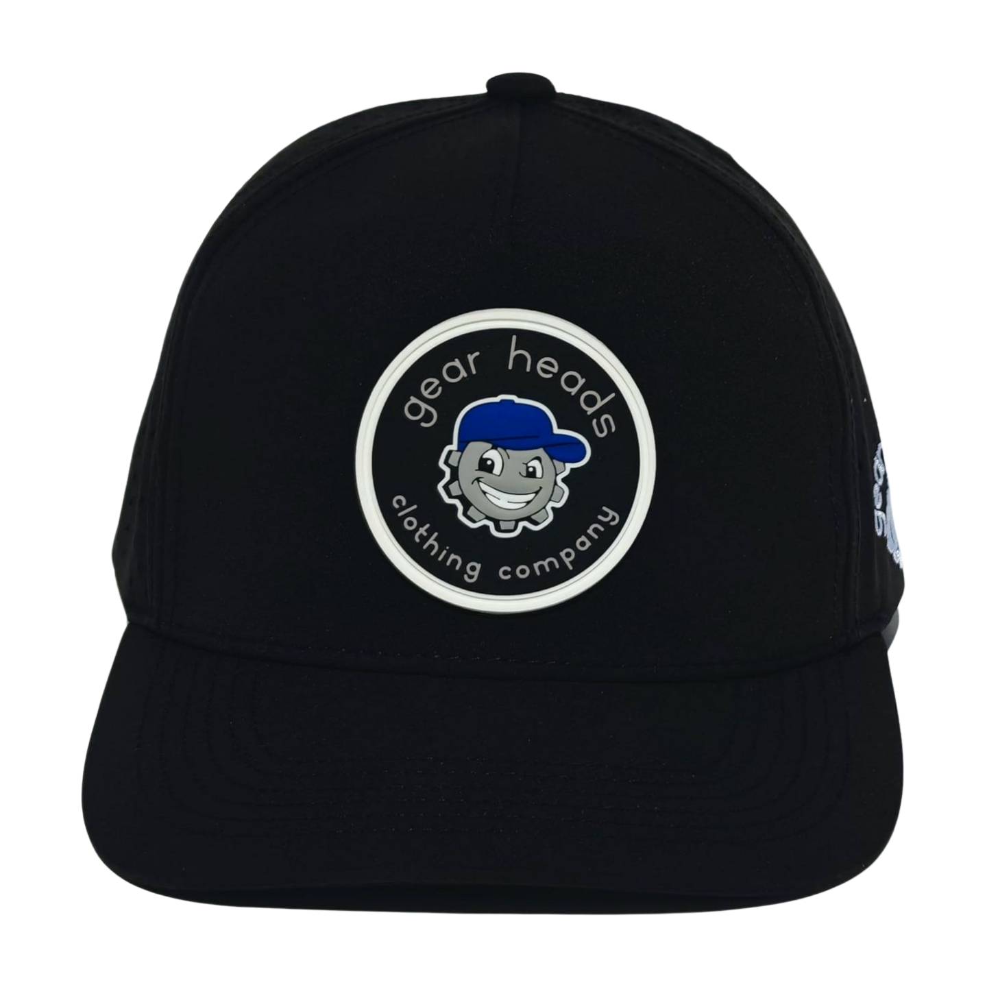 Black on Black Gear Heads Snapback