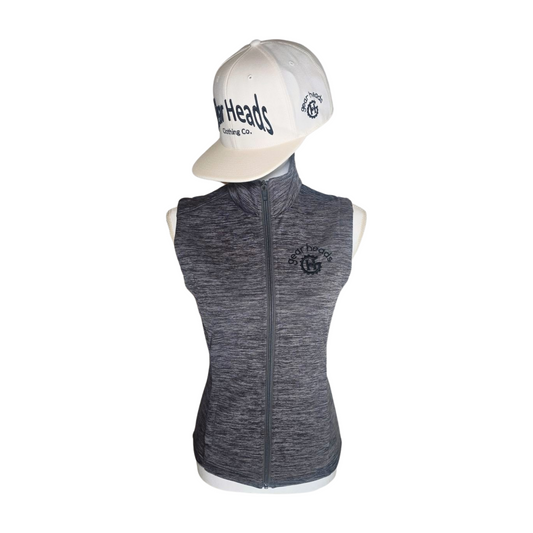 Women's Grey Gear Heads Zippered Vest