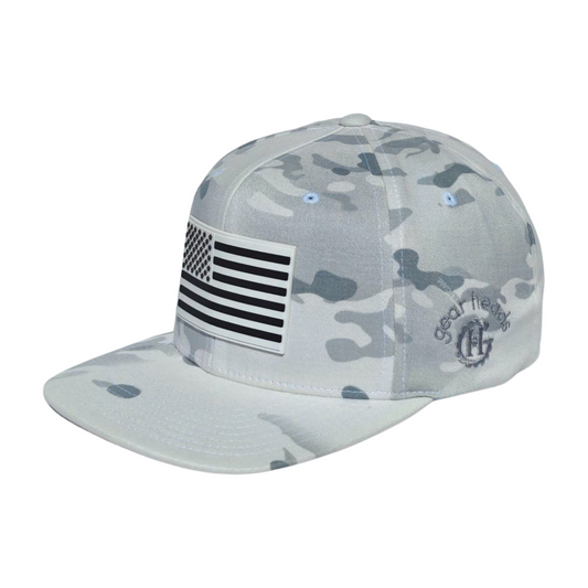 Alpine Camo US Flag Snapback
