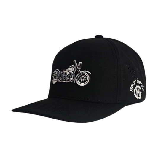 Black Biker Snapback