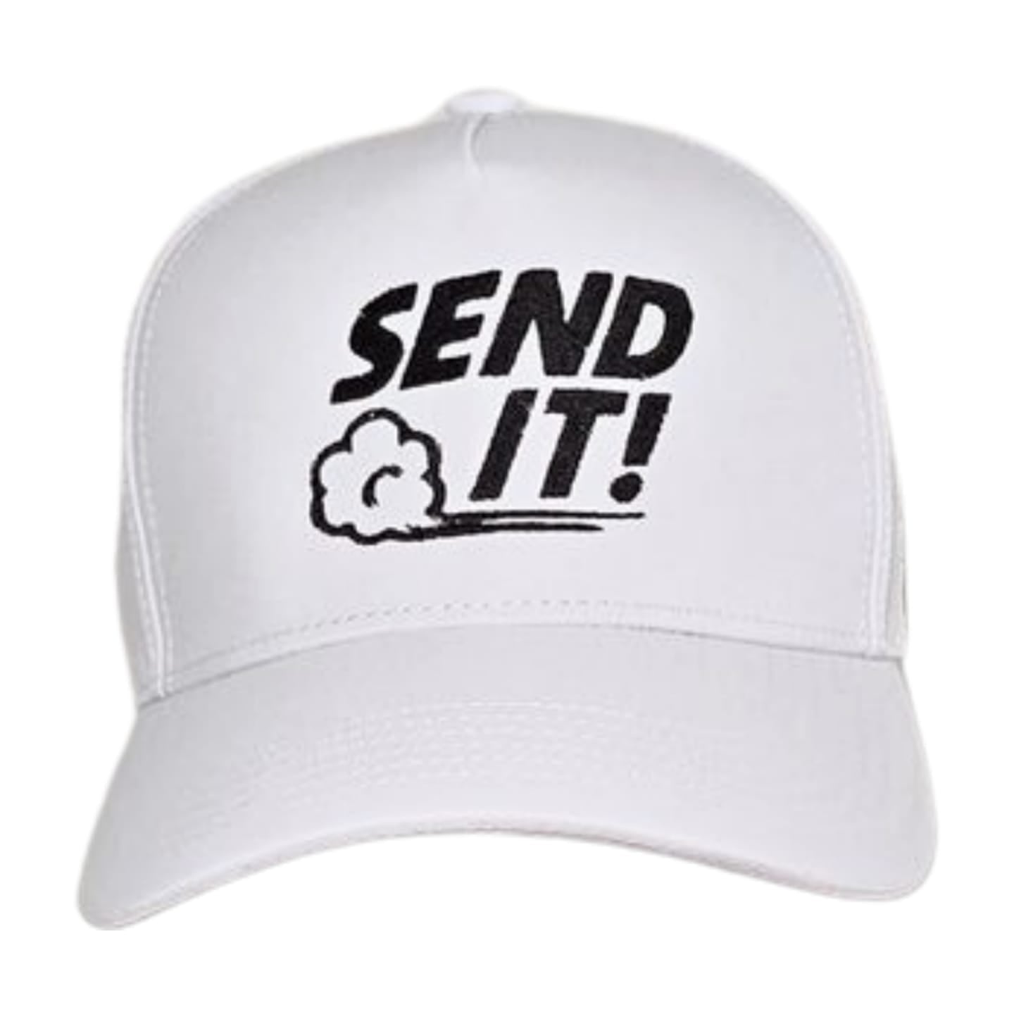 White Send It Snapback